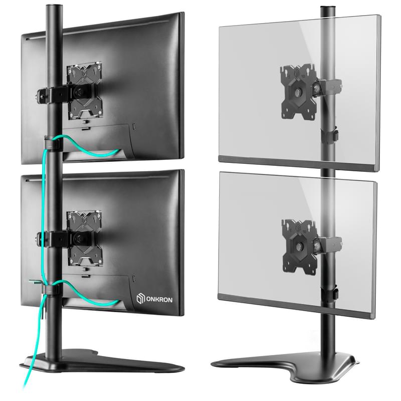 Кронштейн для 2х мониторов 13"-34",Onkron (D208FS Black) - фото #4, Technodom.kz