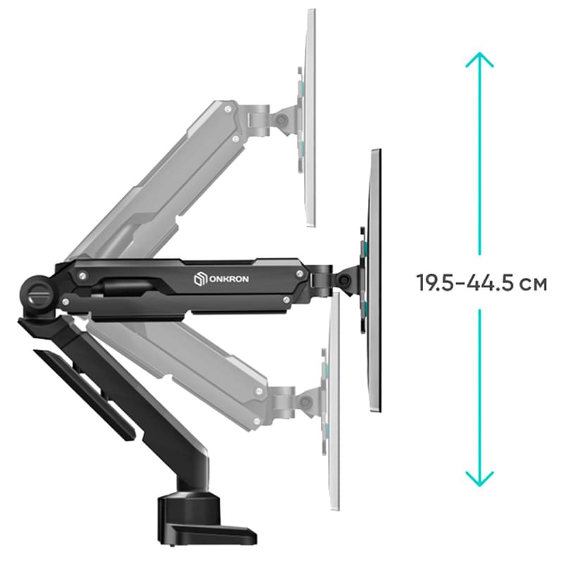 Кронштейн для монитора 13"-34", Onkron (G90-black) - фото #9, Technodom.kz