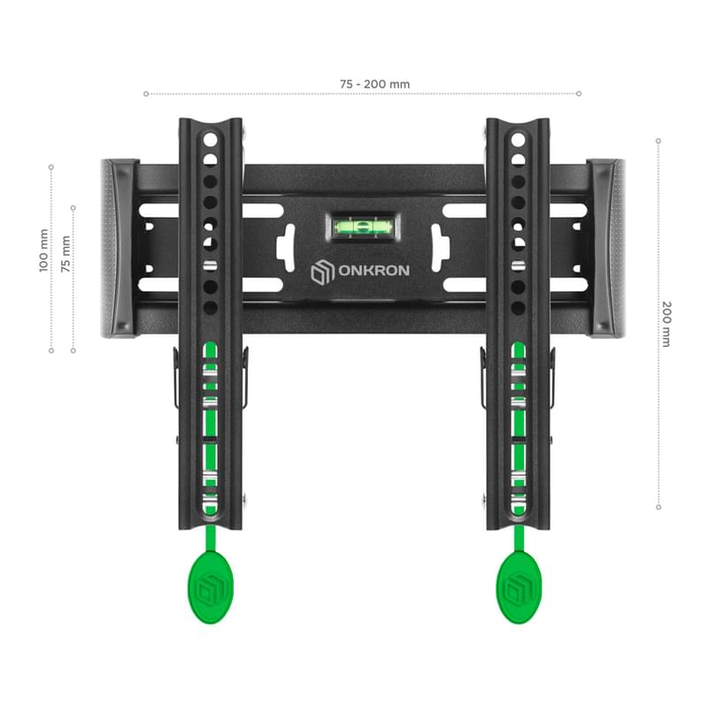 Кронштейн для ТВ 17"-43", ONKRON, Black (TM4-B) - фото #2, Technodom.kz