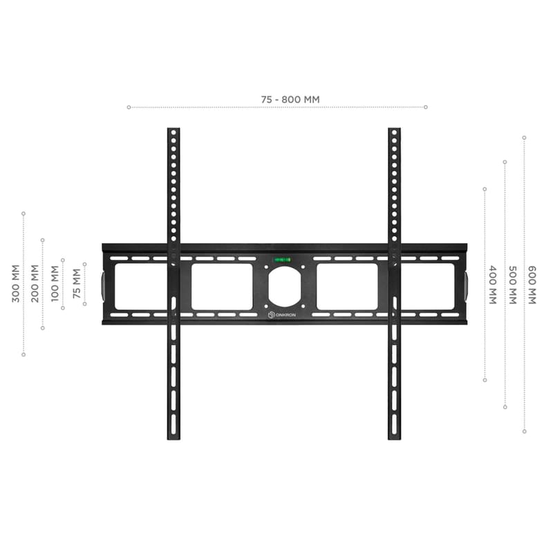 Кронштейн для ТВ 55"-100" фиксированный, ONKRON, макс 75, (UF4-B) - фото #3, Technodom.kz