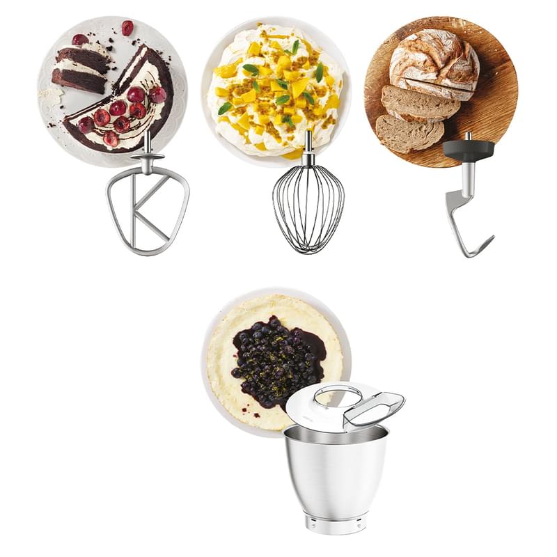 Кухонная машина Kenwood Titanium Chef Baker + 6 насадок (мясорубка, блендер, комбайн, набор MAX-980) - фото #6, Technodom.kz