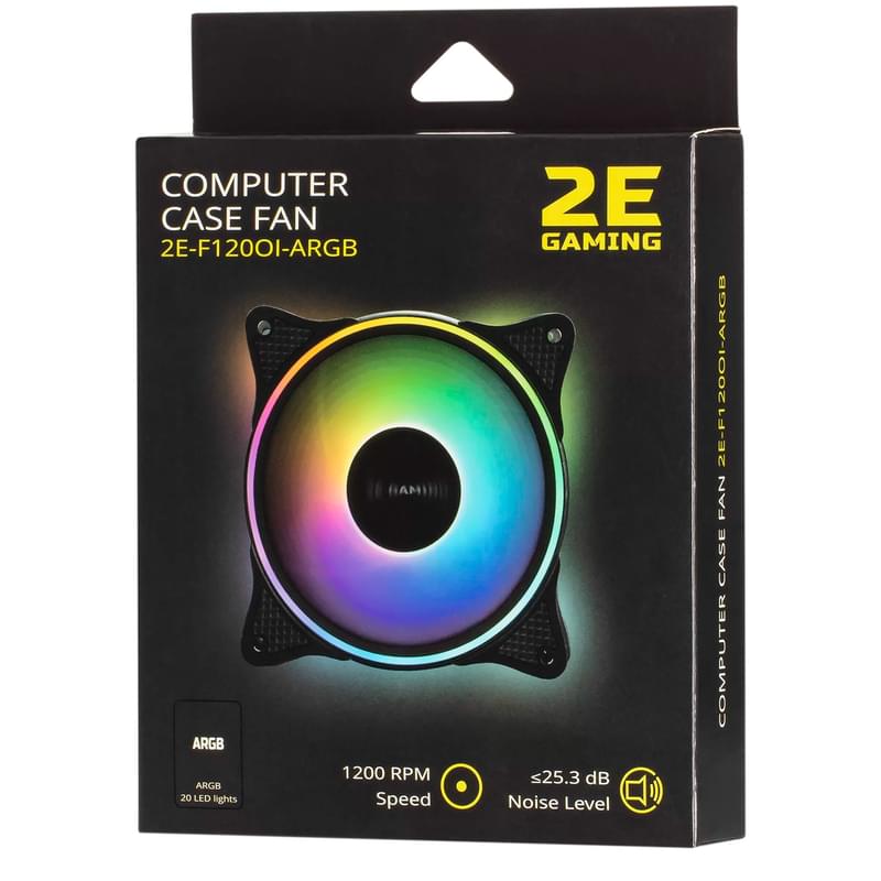 Кулер для кейса 2E GAMING F120OI-ARGB, 120мм - фото #4, Technodom.kz