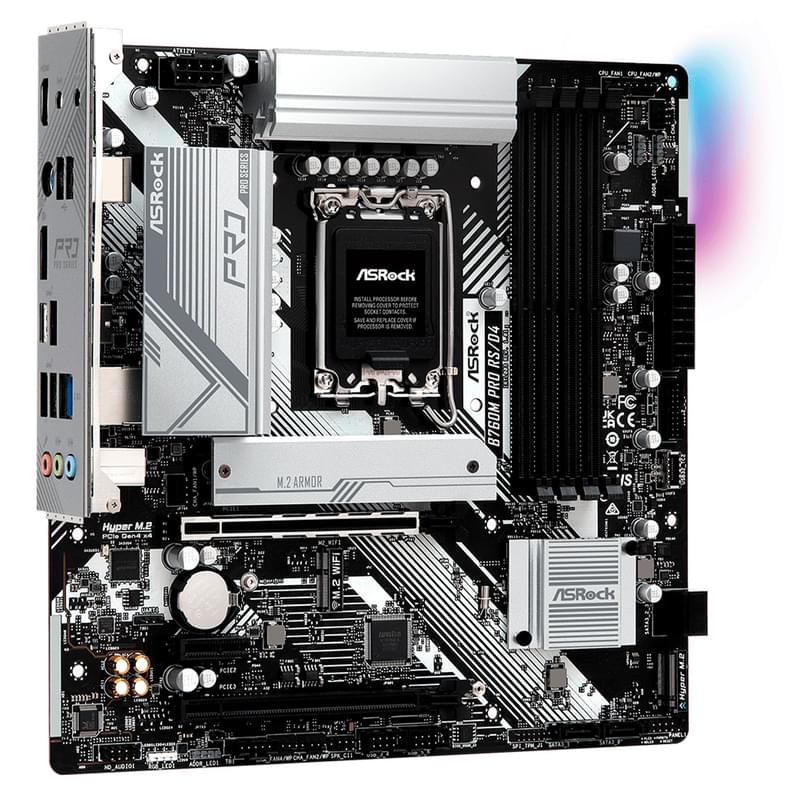 ASRock B760M PRO RS LGA1700 4DDR4 PCI-E 2x16 1x1 (HDMI+DP) mATX аналық плата - фото #3, Technodom.kz