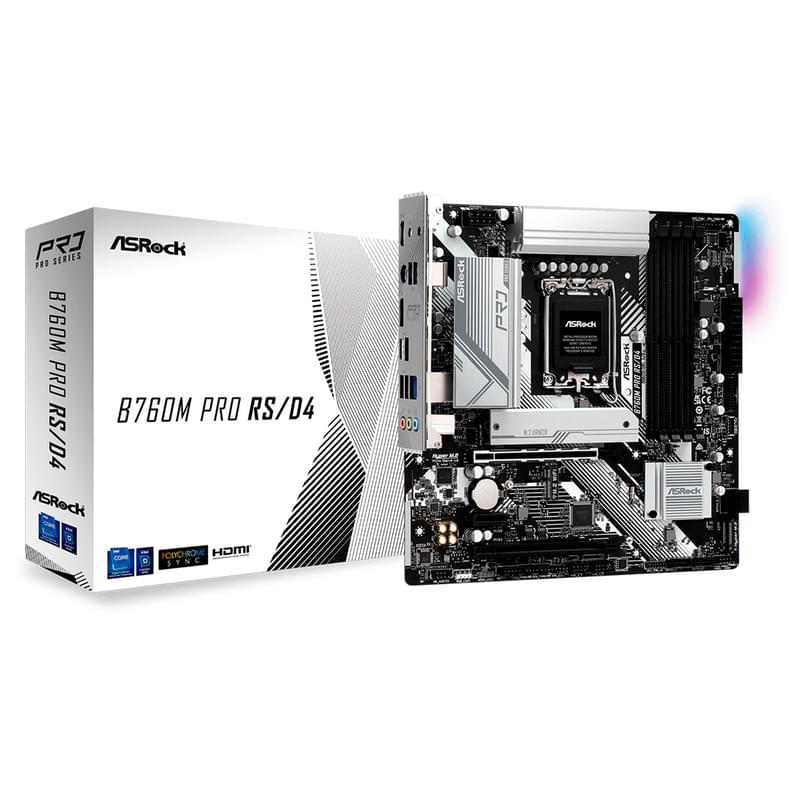 ASRock B760M PRO RS LGA1700 4DDR4 PCI-E 2x16 1x1 (HDMI+DP) mATX аналық плата - фото #5, Technodom.kz