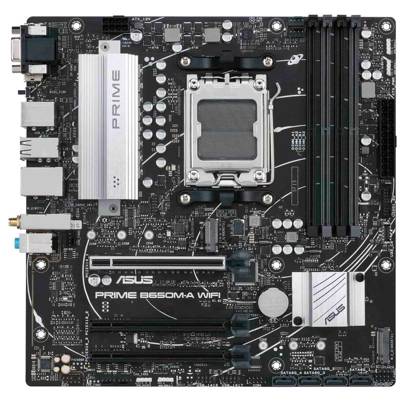 Материнская плата Asus PRIME B650M-A D5 AM5 4DDR5 PCI-E 3x16 (HDMI+DP+VGA) mATX - фото #0, Technodom.kz