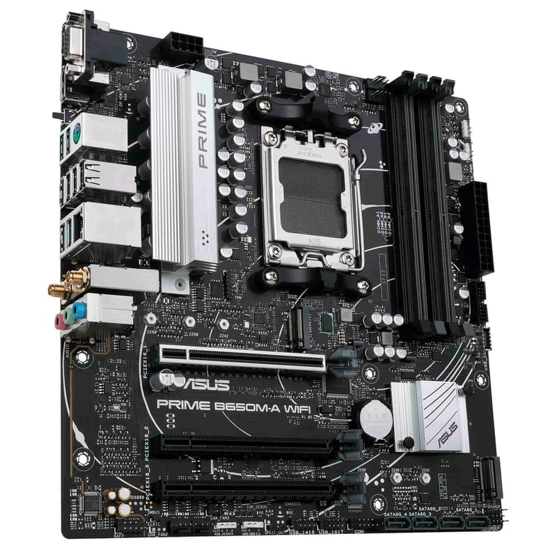 Материнская плата Asus PRIME B650M-A D5 AM5 4DDR5 PCI-E 3x16 (HDMI+DP+VGA) mATX - фото #1, Technodom.kz