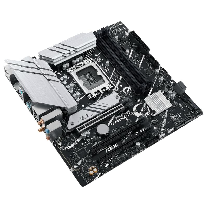 Материнская плата ASUS Prime B760M-A WIFI LGA1700 4DDR5 PCI-E 1x16 1x4 1x1 (2HDMI+DP) mATX + Win 11 - фото #3, Technodom.kz