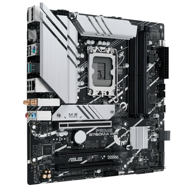 ASUS Prime B760M-A WIFI LGA1700 4DDR5 PCI-E 1x16 1x1 (2HDMI+DP) mATX аналық плата - фото #1, Technodom.kz