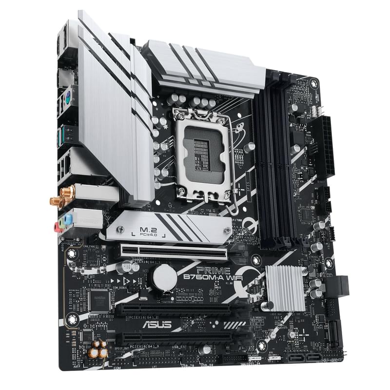 ASUS Prime B760M-A WIFI LGA1700 4DDR5 PCI-E 1x16 1x1 (2HDMI+DP) mATX аналық плата - фото #2, Technodom.kz