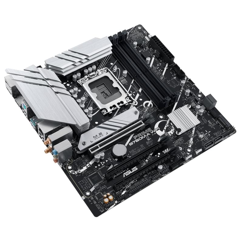 Материнская плата ASUS Prime B760M-A WIFI LGA1700 4DDR5 PCI-E 1x16 1x4 1x1 (2HDMI+DP) mATX - фото #3, Technodom.kz
