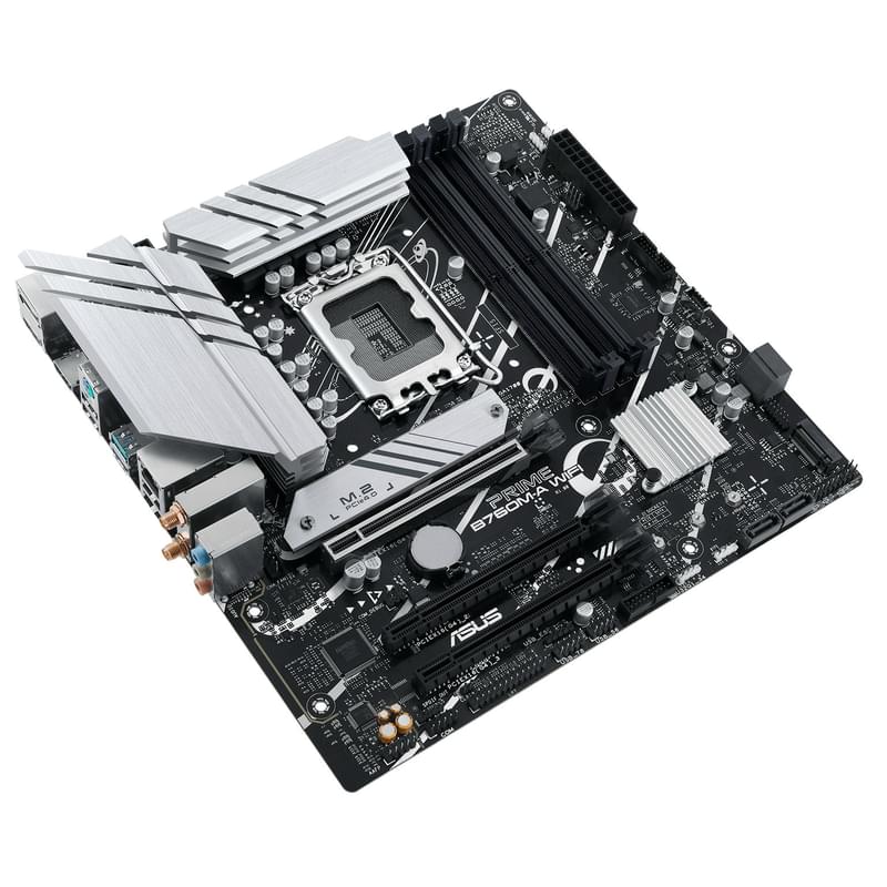 ASUS Prime B760M-A WIFI LGA1700 4DDR5 PCI-E 1x16 1x1 (2HDMI+DP) mATX аналық плата - фото #3, Technodom.kz