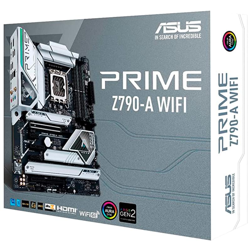 Материнская плата ASUS PRIME Z790-A WIFI LGA1700 2DDR5 PCI-E 2x16 2x1 1x4 (HDMI+DP) ATX - фото #2, Technodom.kz