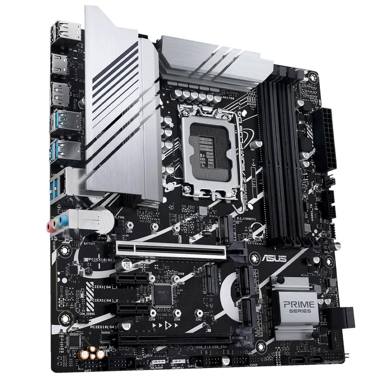 Материнская плата Asus PRIME Z790M-PLUS D4 LGA1700 4DDR4 PCI-E 2x16 2x1 (HDMI+DP) mATX - фото #1, Technodom.kz