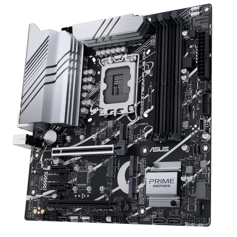 Материнская плата Asus PRIME Z790M-PLUS D4 LGA1700 4DDR4 PCI-E 2x16 2x1 (HDMI+DP) mATX - фото #2, Technodom.kz