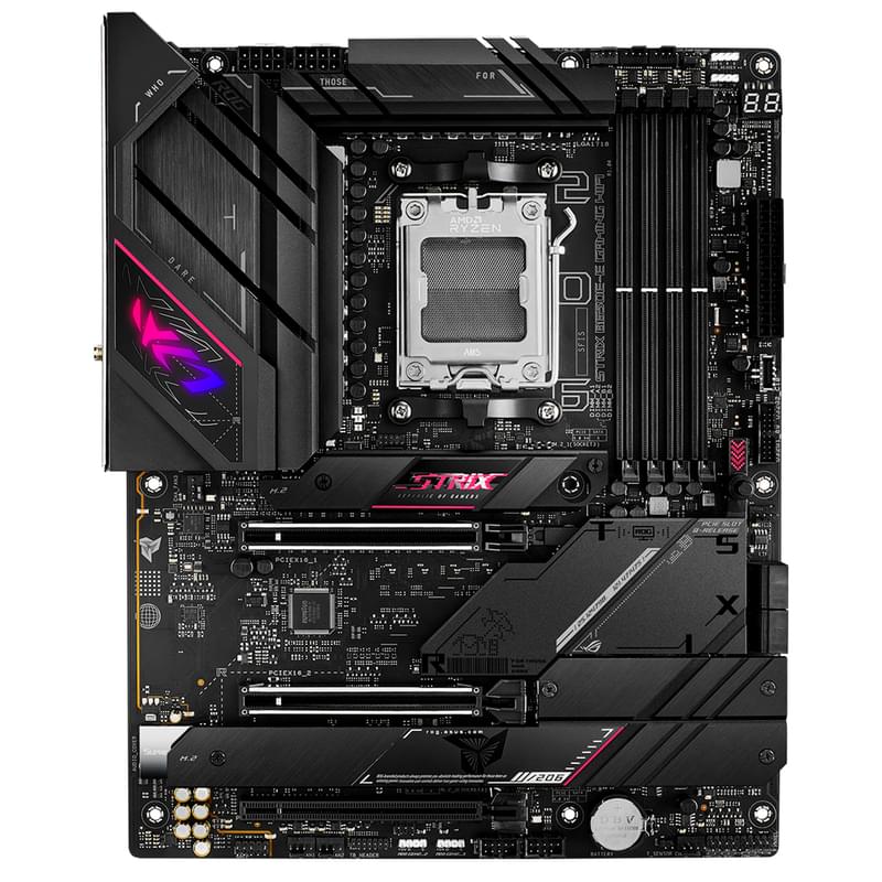 ASUS ROG STRIX B650E-E GAMING WIFI AM5, 4xDDR5, 2xPCI-E x16, 4xM.2, 2xSATA (HDMI+DP) ATX аналық - фото #0, Technodom.kz