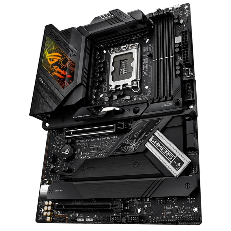 Материнская плата ASUS ROG STRIX Z790-H GAMING WIFI LGA1700 4DDR5 PCI-E 2x16 (HDMI+DP) ATX - фото #4, Technodom.kz Материнская плата ASUS ROG STRIX Z790-H GAMING WIFI LGA1700 4DDR5 PCI-E 2x16 (HDMI+DP) ATX - фото #4, Technodom.kz