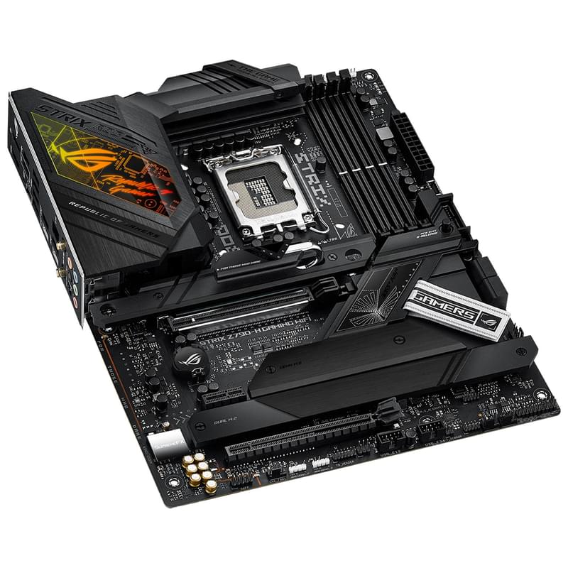Материнская плата ASUS ROG STRIX Z790-H GAMING WIFI LGA1700 4DDR5 PCI-E 2x16 (HDMI+DP) ATX - фото #5, Technodom.kz Материнская плата ASUS ROG STRIX Z790-H GAMING WIFI LGA1700 4DDR5 PCI-E 2x16 (HDMI+DP) ATX - фото #5, Technodom.kz