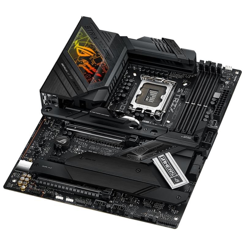 Материнская плата ASUS ROG STRIX Z790-H GAMING WIFI LGA1700 4DDR5 PCI-E 2x16 (HDMI+DP) ATX - фото #6, Technodom.kz Материнская плата ASUS ROG STRIX Z790-H GAMING WIFI LGA1700 4DDR5 PCI-E 2x16 (HDMI+DP) ATX - фото #6, Technodom.kz