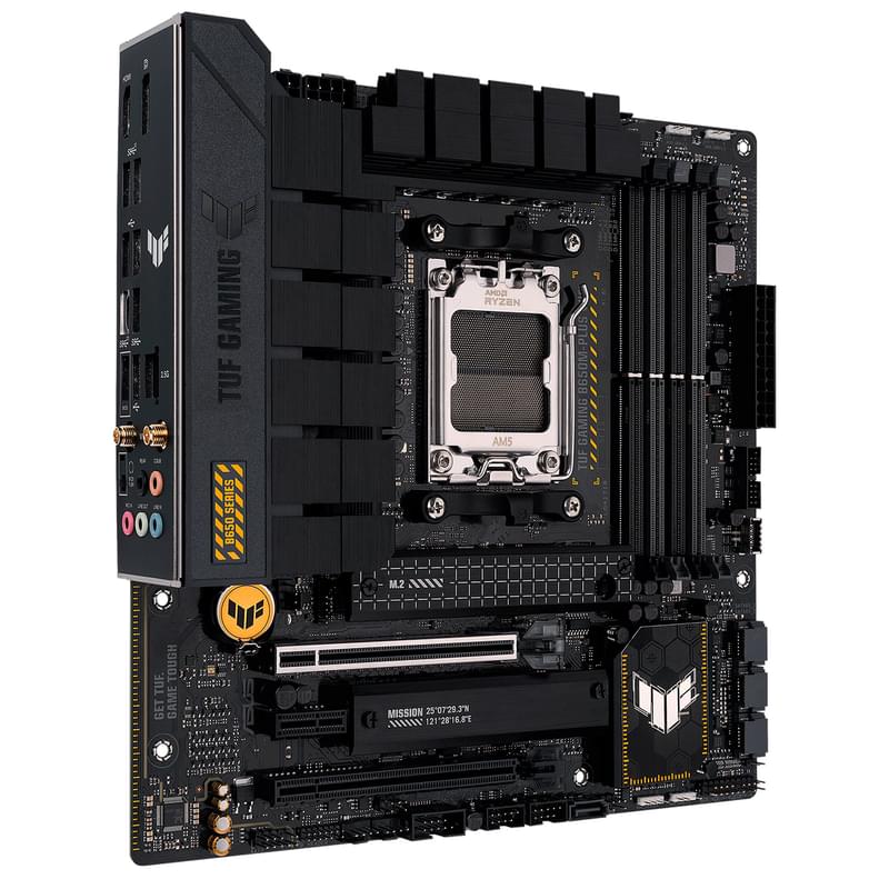 Материнская плата ASUS TUF GAMING B650M-PLUS WIFI AM5, 4xDDR5, 2xPCI-E x16 (HDMI+DP) mATX - фото #1, Technodom.kz
