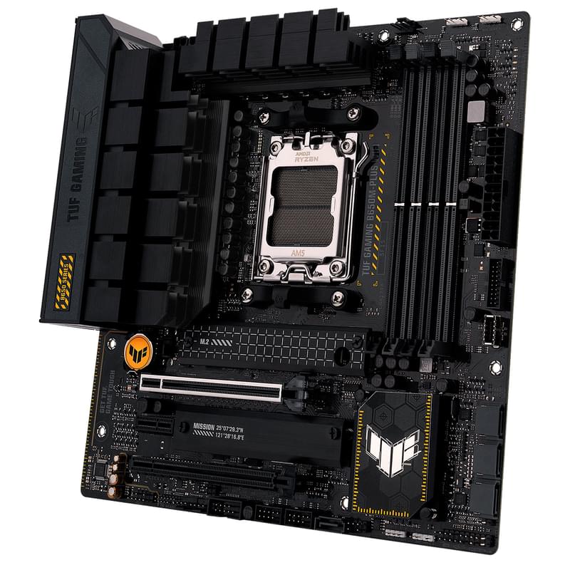 Материнская плата ASUS TUF GAMING B650M-PLUS WIFI AM5, 4xDDR5, 2xPCI-E x16 (HDMI+DP) mATX - фото #2, Technodom.kz