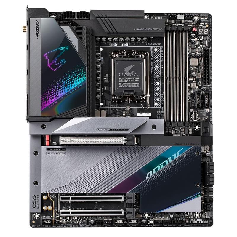 Материнская плата Gigabyte Aorus Master Z790 LGA1700 4DDR5 PCI-E 3x16 5xM.2 (HDMI+DP) EATX - фото #0, Technodom.kz