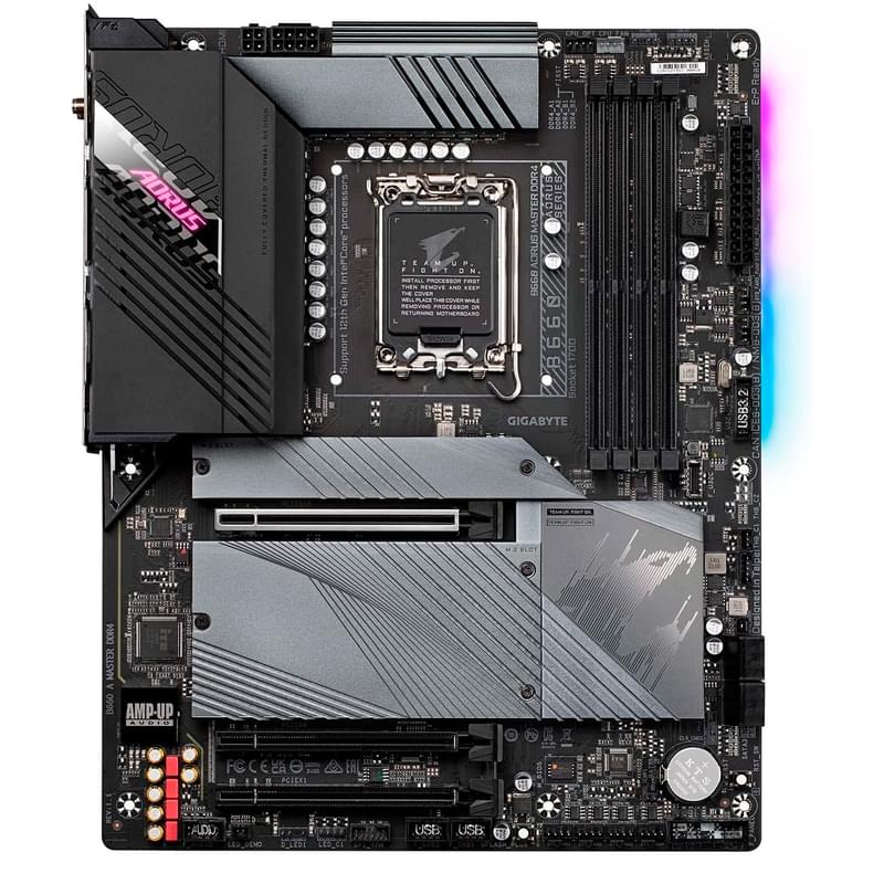 Материнская плата Gigabyte B660 AORUS MASTER DDR4 LGA1700 4DDR4 PCI-E 3x16 (HDMI+DP) ATX - фото #0, Technodom.kz