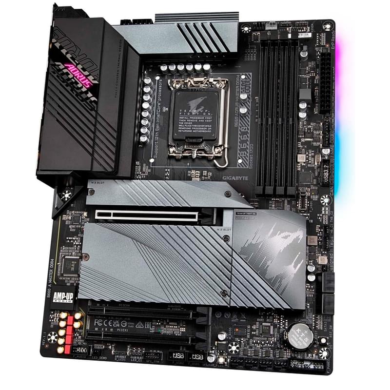 Материнская плата Gigabyte B660 AORUS MASTER DDR4 LGA1700 4DDR4 PCI-E 3x16 (HDMI+DP) ATX - фото #2, Technodom.kz