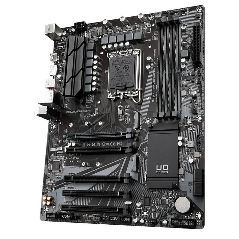 Материнская плата Gigabyte B660 DS3H DDR4 LGA1700 4DDR4 PCI-E 5x16 (HDMI+DP) ATX - фото #1, Technodom.kz
