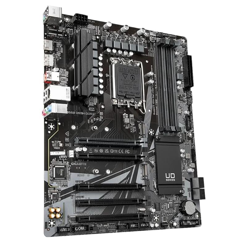 Материнская плата Gigabyte B660 DS3H DDR4 LGA1700 4DDR4 PCI-E 5x16 (HDMI+DP) ATX - фото #2, Technodom.kz