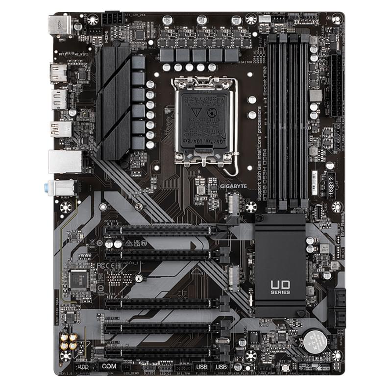 Материнская плата Gigabyte B760 DS3H LGA1700 4DDR4 PCI-E 5x16 (HDMI+DP) ATX - фото #0, Technodom.kz