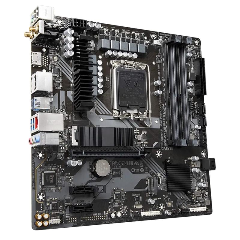 Gigabyte B760M DS3H AX LGA1700 4DDR4 PCI-E 1x16 2x1 (HDMI+2DP) mATX аналық плата - фото #1, Technodom.kz