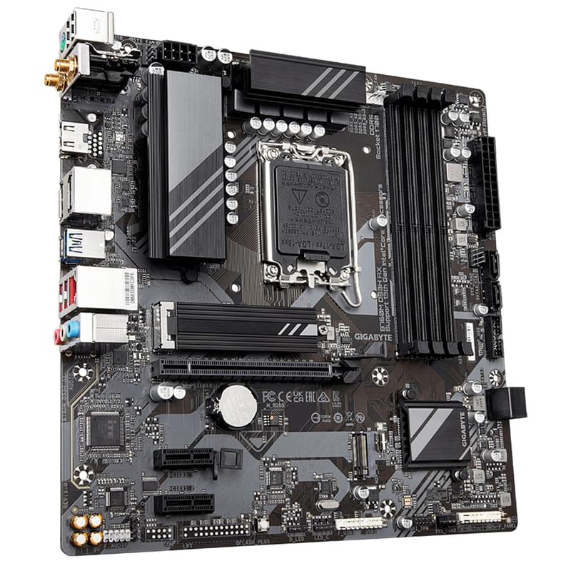 Материнская плата Gigabyte B760M DS3H AX WIFI LGA1700 4DDR5 PCI-E 1x16 2x1 (HDMI+2DP) mATX - фото #1, Technodom.kz