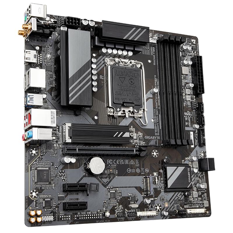 Материнская плата Gigabyte B760M DS3H AX WIFI LGA1700 4DDR5 PCI-E 1x16 2x1 (HDMI+2DP) mATX - фото #1, Technodom.kz