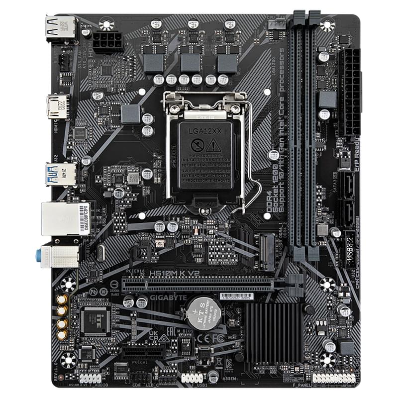Gigabyte H510M K V2 LGA1200 2DDR4 PCI-E 1x16 1x1 (HDMI) mATX аналық платасы - фото #1, Technodom.kz