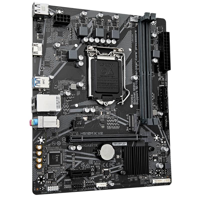 Gigabyte H510M K V2 LGA1200 2DDR4 PCI-E 1x16 1x1 (HDMI) mATX аналық платасы - фото #2, Technodom.kz