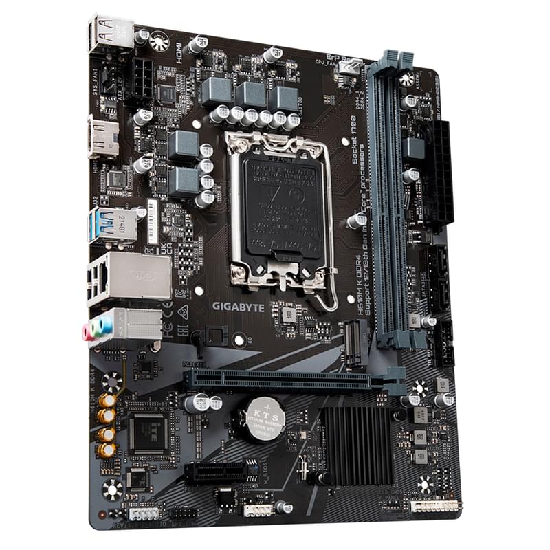 Материнская плата Gigabyte H610M K LGA1700 2DDR4 PCI-E 1x16 1x1 (HDMI) mATX - фото #1, Technodom.kz