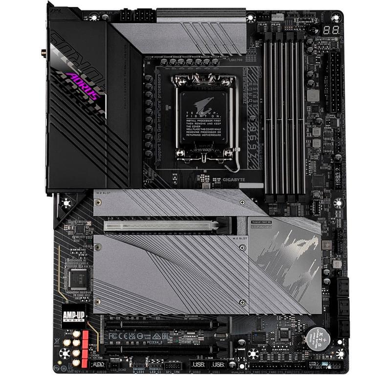 Материнская плата Gigabyte Z690 AORUS PRO LGA1700 4DDR5 PCI-E 3x16 (DP) ATX - фото #0, Technodom.kz