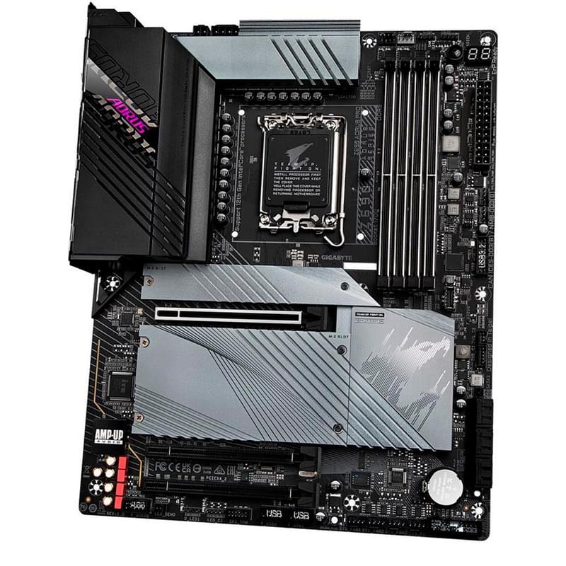 Материнская плата Gigabyte Z690 AORUS PRO LGA1700 4DDR5 PCI-E 3x16 (DP) ATX - фото #1, Technodom.kz