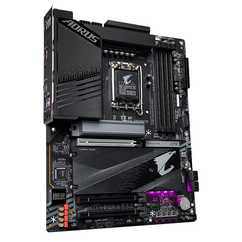 Материнская плата Gigabyte Z790 AORUS ELITE LGA1700 4DDR4 PCI-E 3x16 (HDMI) ATX - фото #1, Technodom.kz