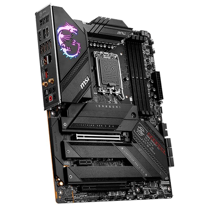 Материнская плата MSI MPG Z790 CARBON WIFI LGA1700 4DDR5 PCI-E 2x16 1x1 (HDMI+DP) ATX - фото #2, Technodom.kz