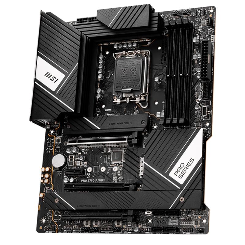 Материнская плата MSI PRO Z790-A WIFI LGA1700 4DDR5 PCI-E 3x16 1x1 (HDMI+DP) ATX - фото #1, Technodom.kz