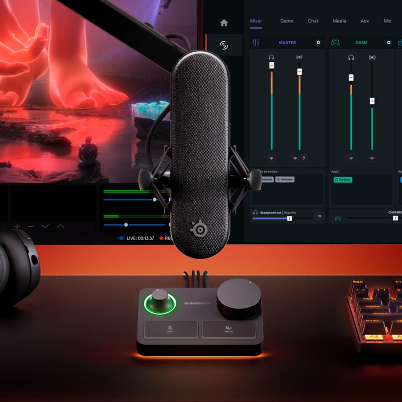 Steelseries Alias Pro ойын микрофоны, Black (61597) - фото #2, Technodom.kz