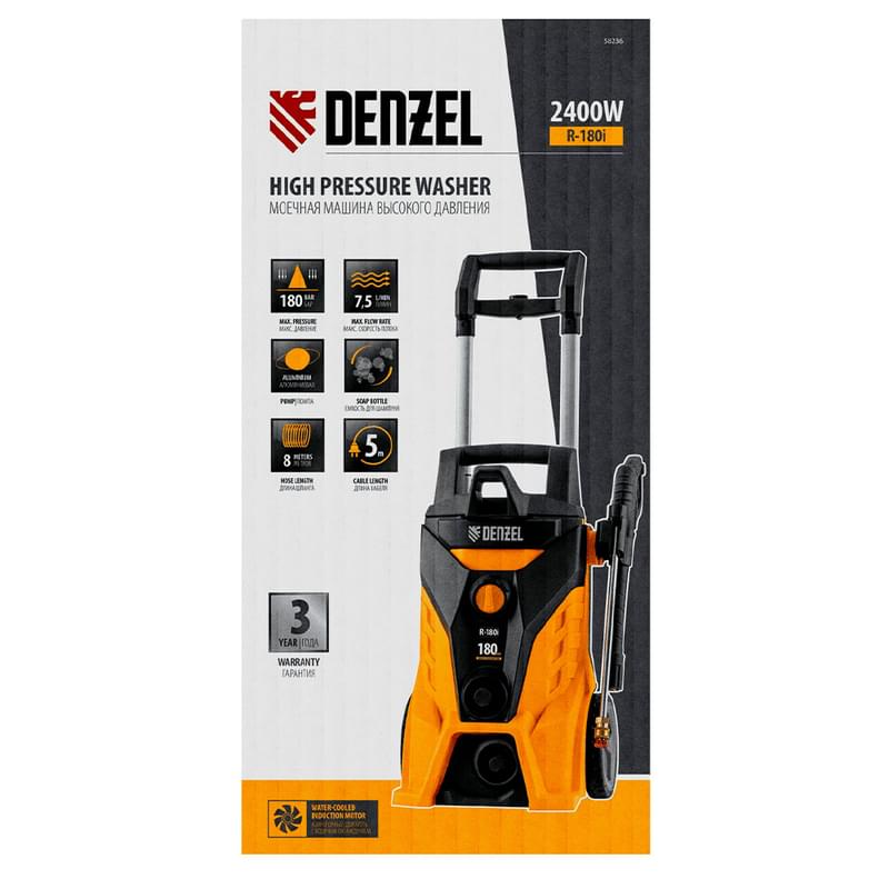 Мойка высокого давления Denzel R-180i, 2400 Вт, 180 бар, 7,5 л/мин, асинх. двиг. (58236M) - фото #9, Technodom.kz