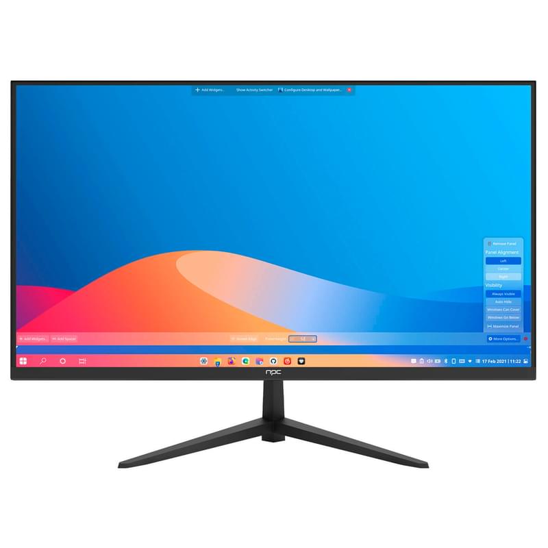 21,5" NPC Монитор MF2203-A 1920x1080 16:9 IPS 100ГЦ (HDMI+DP) Black - фото #1, Technodom.kz