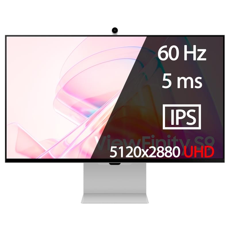 Монитор 27" Samsung Smart ViewFinity S9 LS27C902PAIXCI 5120x2880 16:9 IPS 60ГЦ (mDP+TB90) WF Silver - фото #0, Technodom.kz