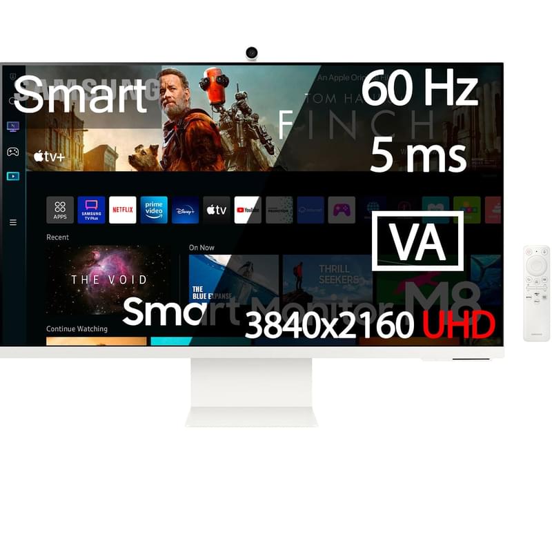 Монитор 32" Samsung Smart LS32BM801UIXCI 3840x2160 16:9 VA 60ГЦ (HDMI+Type-C) White - фото #0, Technodom.kz
