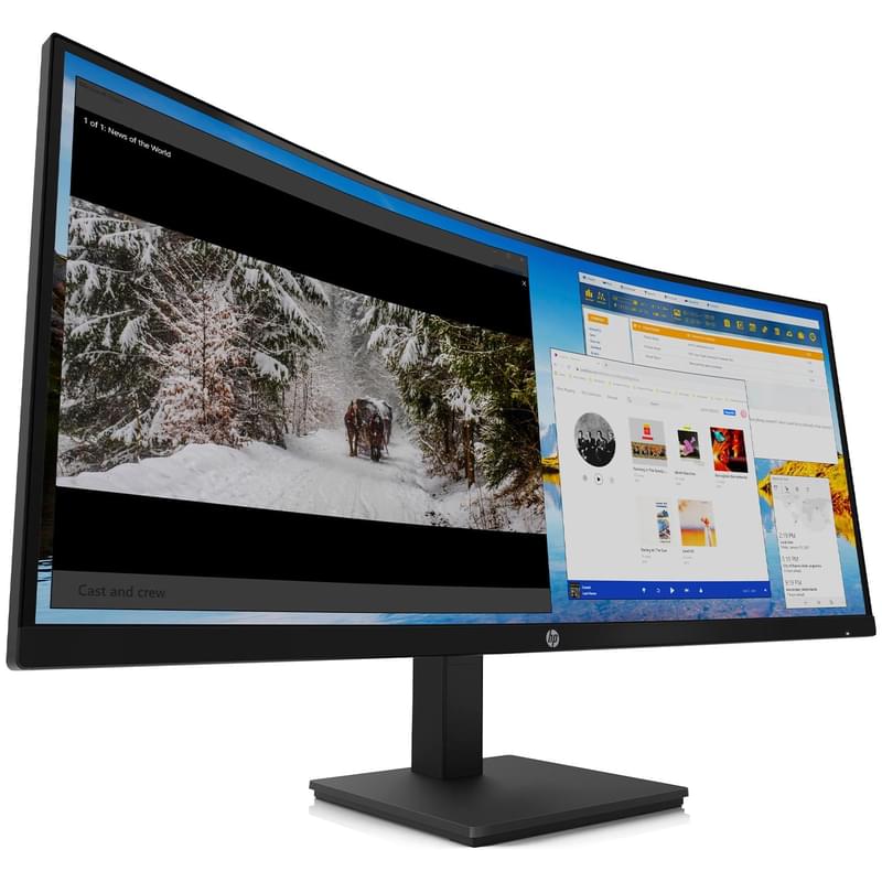Монитор 34" HP M34d 3B1W4AA 3440x1440 21:9 VA 100ГЦ (HDMI+DP+Type-C) Curved Black - фото #1, Technodom.kz