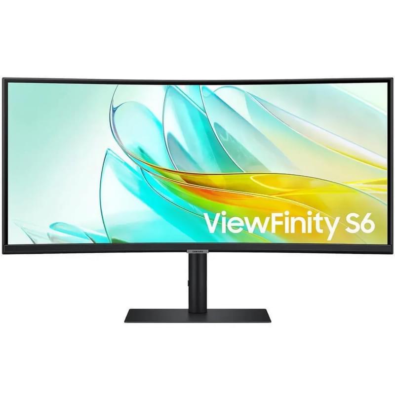 Монитор игровой 34" Samsung ViewFinity S6 LS34C650UAIXCI 3440x1440 21:9 VA 100ГЦ (HDMI+DP+Type-C) Curved Black - фото #0, Technodom.kz