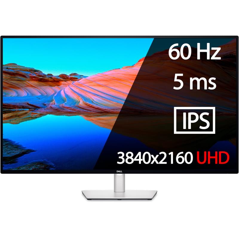 Монитор 42.51" Dell UltraSharp U4323QE 3840x2160 16:9 IPS 60Hz (2xHDMI+2xDP) Black - фото #0, Technodom.kz