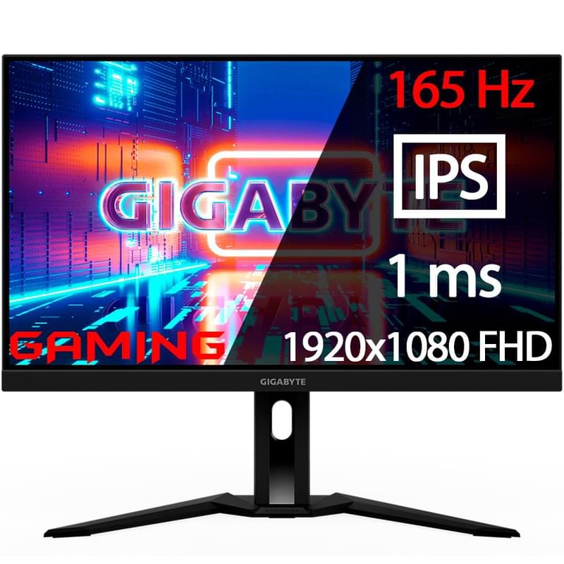 Монитор Игровой 27" Gigabyte M27F A-EK 1920x1080 16:9 IPS 165ГЦ (2HDMI+DP+Type-C) Black - фото #0, Technodom.kz